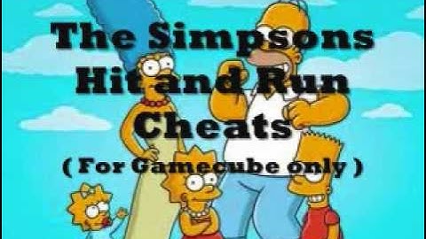The Simpsons Hit & Run: Cheats (Gamecube Only)