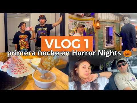 PRIMERA NOCHE EN HORROR NIGHTS! 🎃 | Orlando Vlog 1