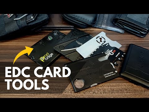 EDC Credit Card-sized Tools for Convenience and Emergencies