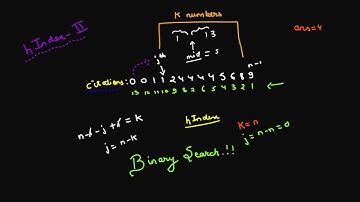H-Index II | Problem 18 | O(log(N)) | June LeetCode Challenge