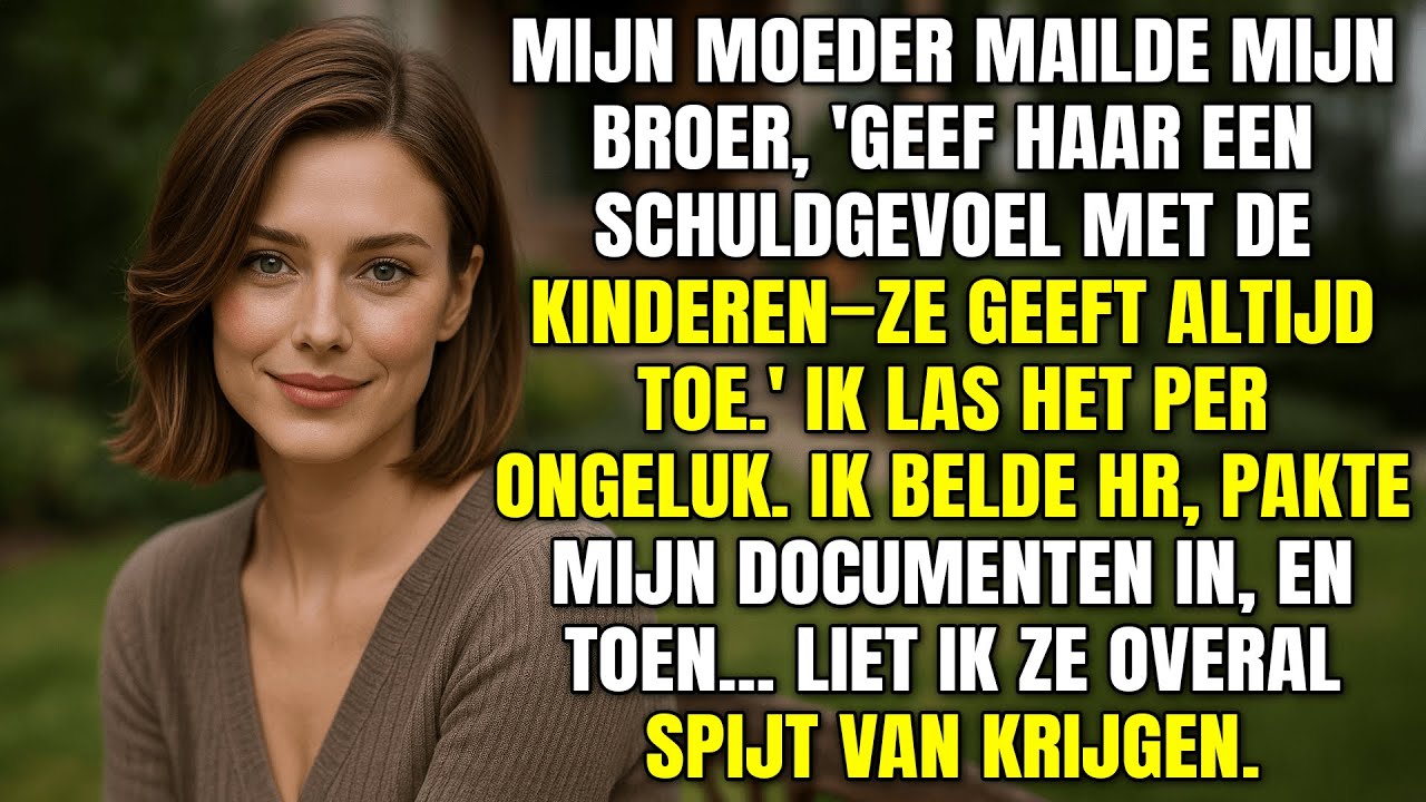 Ouders zeiden tegen mijn broer: 'We zorgen dat je zus alles betaalt.' Dus klaagde ik hen eerst aan