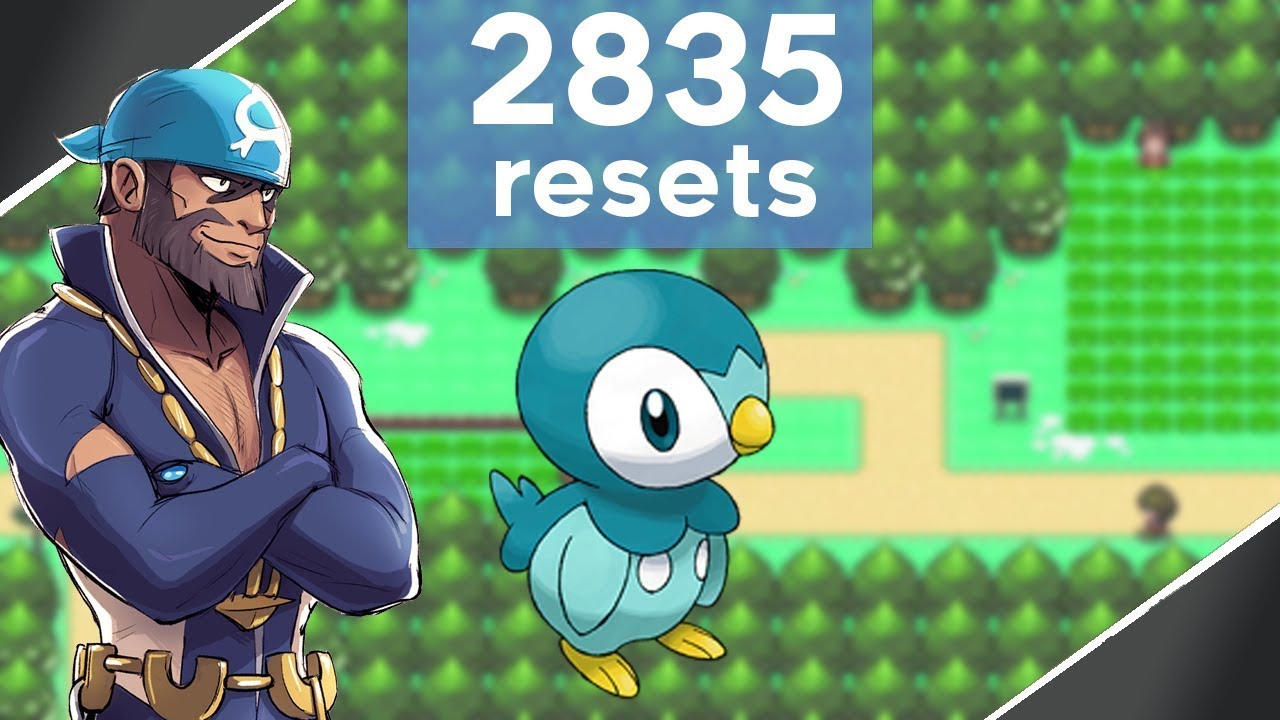 ISHC#3 DTQ#1 Tiplouf Piplup shiny après 2835 resets sur Pokémon Platine à la Route 201 !