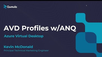 Video 1: Azure Native Qumulo and AVD - Introduction