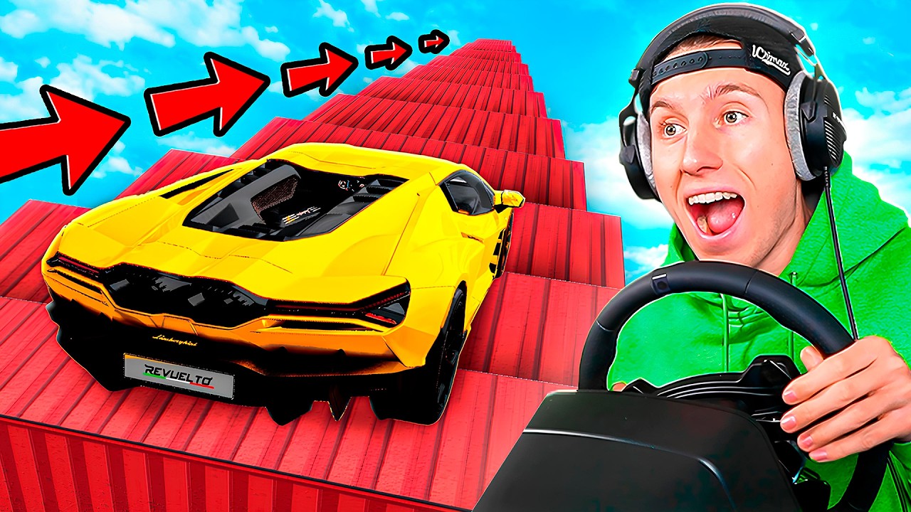 Welches AUTO überlebt die 10.000 TREPPEN! (Mit Lenkrad)