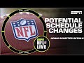 Adam Schefter outlines scenarios of how the NFL will adjust its schedule | NFL Live