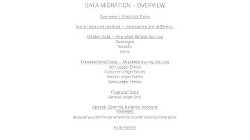 Dynamics NAV - Data Migration / Opening Balances (Customer/Vendor/Item)