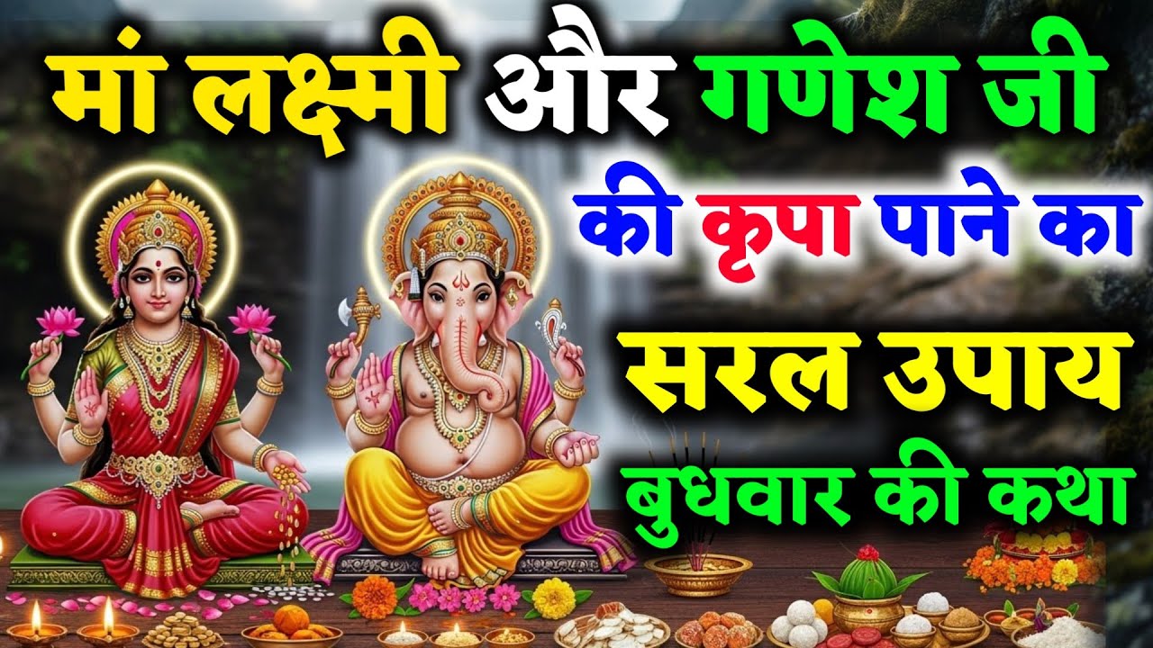 मां लक्ष्मी और गणेश जी की कृपा पाने का सरल उपाय | बुधवार की कथा | Lakshmi Ganesh Katha