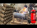 How to make Fire Extinguisher || How Fire Extinguisher Trolly are Manufactured In Factory