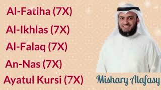 Download Lagu 7X FATIHA 7X AYATUL KURSI 7X KAFIRUN 7X IKHLAS 7X FALAQ 7X NAS | Mishary Rashid Alafasy | part 12 MP3