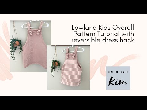 Lowland Kids Overalls Dress Hack Sewing Tutorial