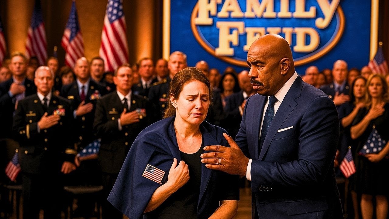 Military Widow's Answer About Her Fallen Husband Made Steve Harvey and 300 Veterans Stand in Silence