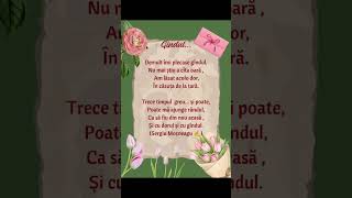 Gîndul... #poezii #versuri #poem #poetry