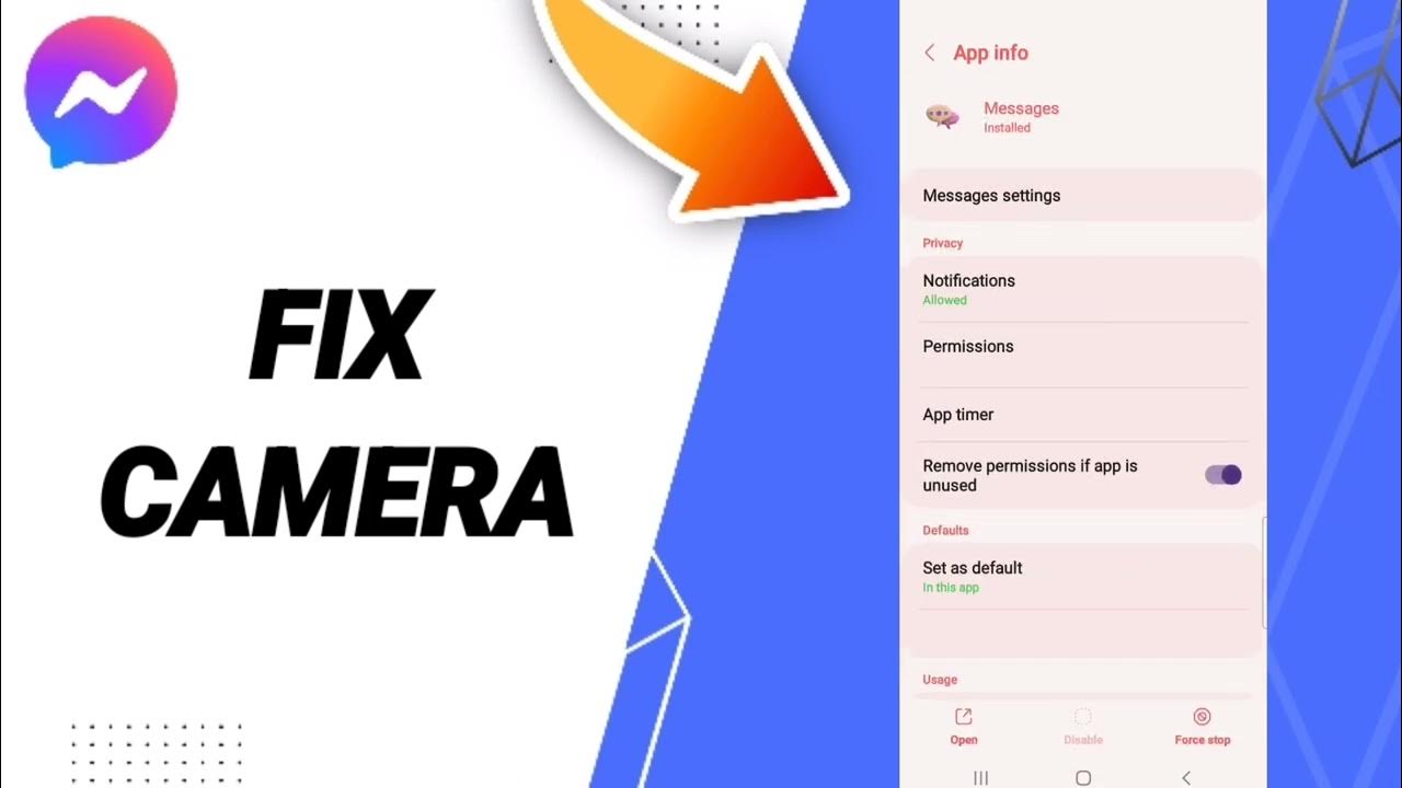 How To Fix Camera On Messenger App YouTube