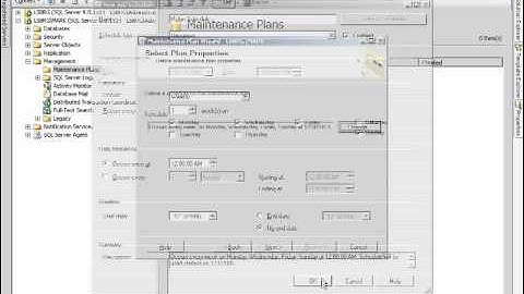 Maintenance Plan Creation Lesson 14.2