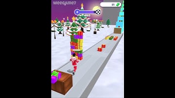 Noel Run - Casual Game Gameplay Walkthrough iOS, Android New Game 3D #shorts