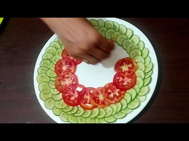 2 Easy And New Salad Decoration Ideas Step By Step Neelam Ki ...