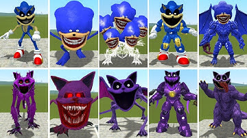 NEW ALL SPRUNKI SONIC VS CATNAP SMILING CURSED POPPY PLAYTIME CHAPTER 4 In Garry