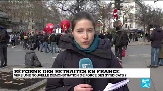 Nouvelle mobilisation dans la rue pour protester contre la réforme des retraites