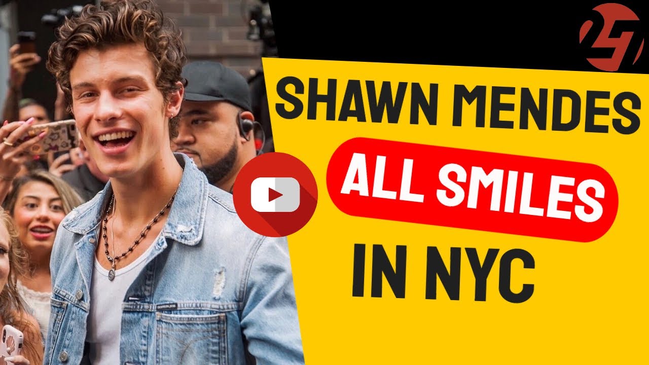 Shawn Mendes Stepping out infront of Hundreds of fans at his NYC PopUp Shop 082319