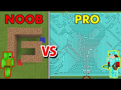 Minecraft NOOB vs PRO: IMPOSSIBLE MAZE BUILD CHALLENGE