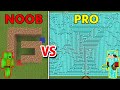 Minecraft NOOB vs PRO: IMPOSSIBLE MAZE BUILD CHALLENGE