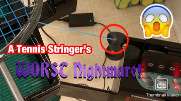 How To Prevent This From Happening To You! | Tennis Stringing Tips