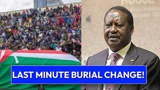 BREAKING! Raila's Funeral Committee Makes This Major Change, Negleting This Major Luo Rite