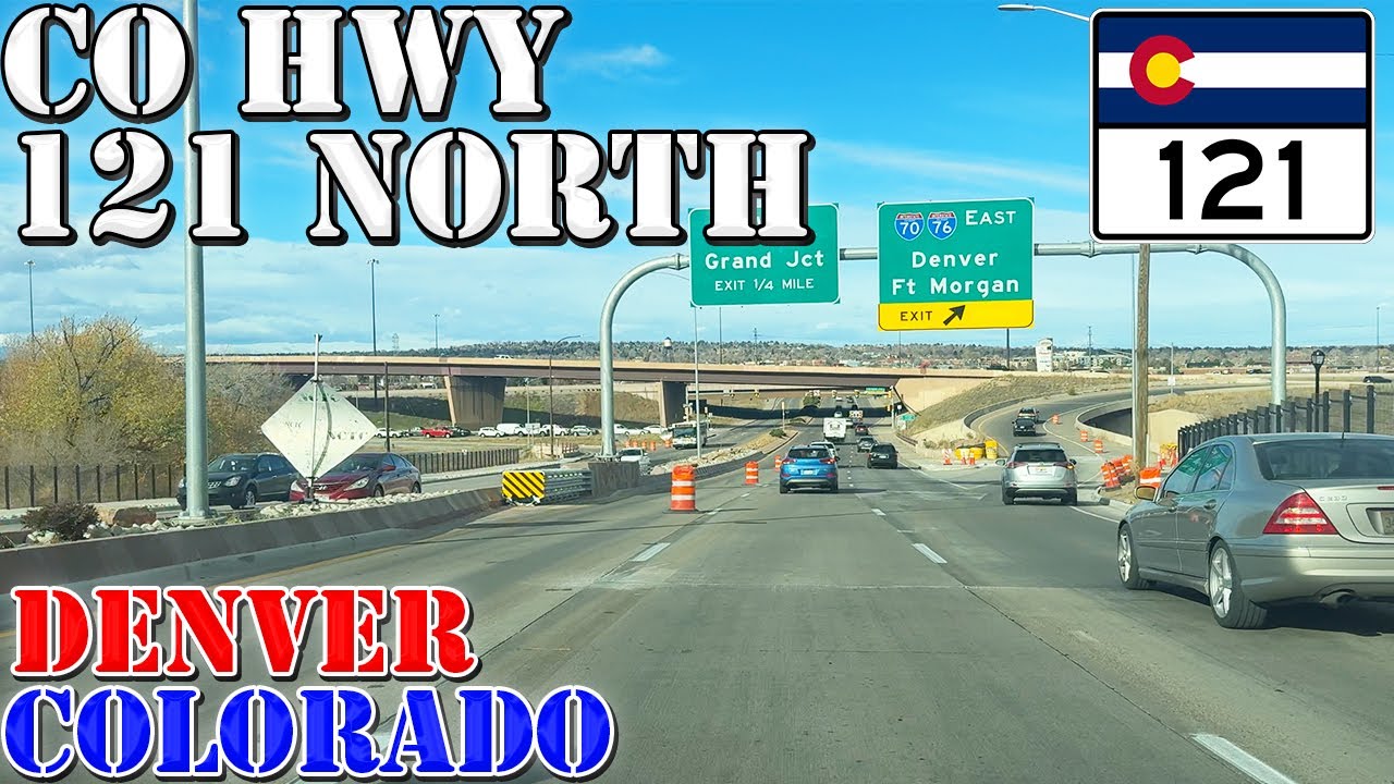 CO 121 North - Wadsworth Blvd. - Denver - Colorado - 4K Highway Drive
