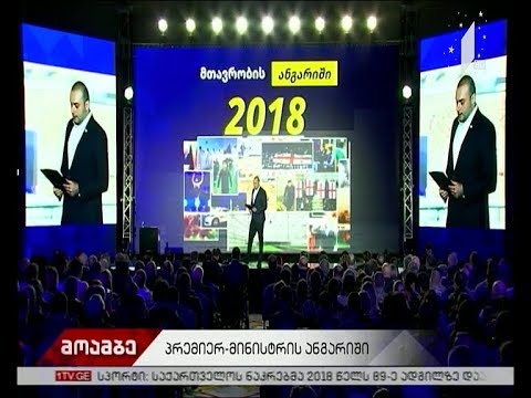 მთავრობის 2018 წლის ანგარიში