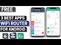 3 Best Free Wifi Router Apps for Android 2026