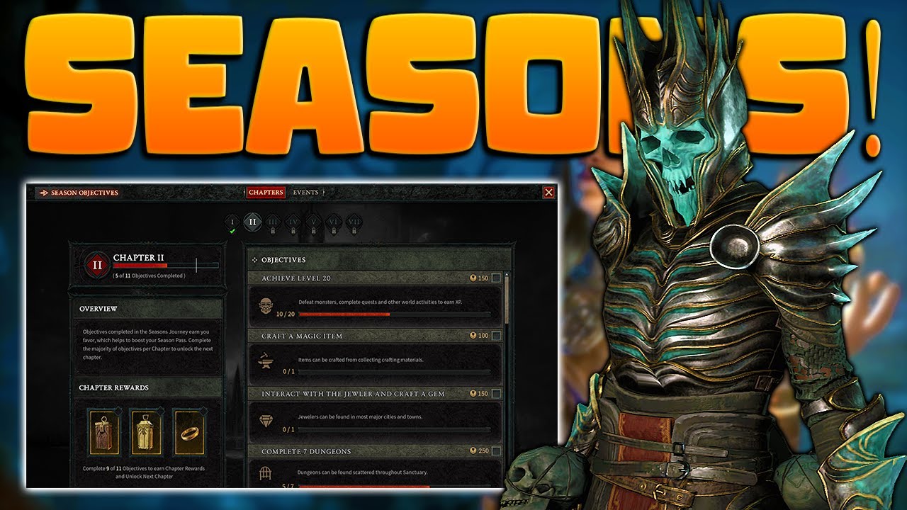 DIABLO 4 SEASONS FULLY EXPLAINED New Content Season Journey XP 