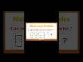 comment your answer can you solve this math puzzle~~ #youtubeshorts #math #puzzle