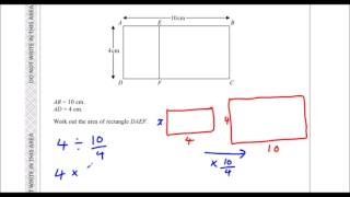Edexcel Sample Paper 1H Question 13 - Similar Shapes Edexcel Sample Paper 1H Question 13 - Similar Shapes