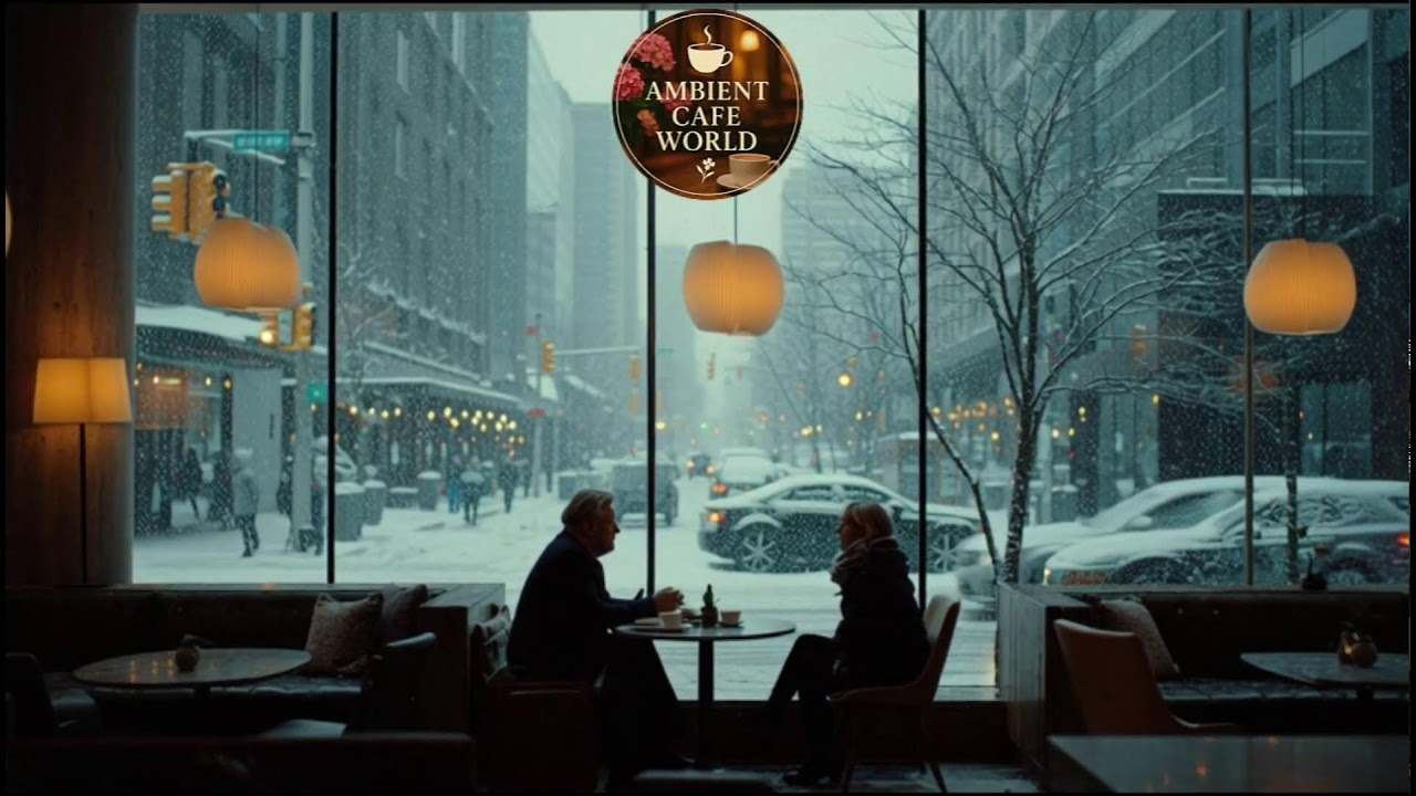 🔴 Good Mood with Smooth Winter Jazz Music ⛄ Relaxing Piano Jazz Music at Cozy Coffee Shop Ambience