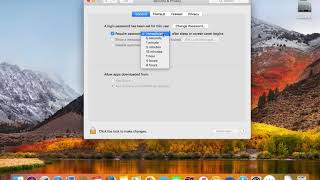 How to turn off Screen lock  in Apple OSX 10.9, and above screenshot 4