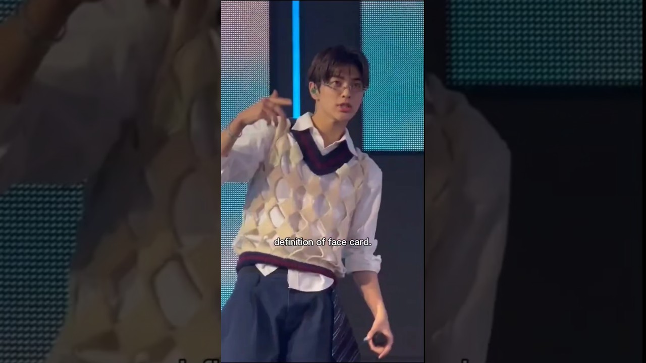 he got insane face card. 