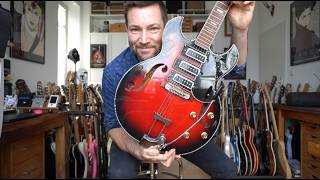 Aria Diamond ES-style guitar ~1970 made in Japan - sound Demo