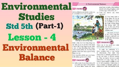 5th Class | EVS. 1 | Lesson 4 |  Environmental Balance  | Maharashtra Board.