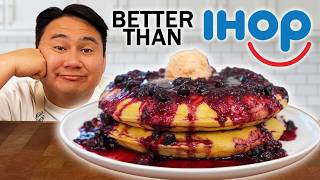 The Best Thick Pancake Recipe w/ Whipped Maple Butter