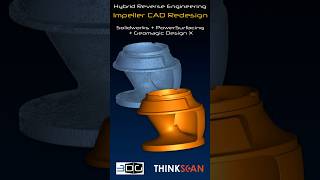 Reverse Engineering an Impeller | Hybrid CAD Workflow | SubD + Parametric modelling | 3D Scan to CAD