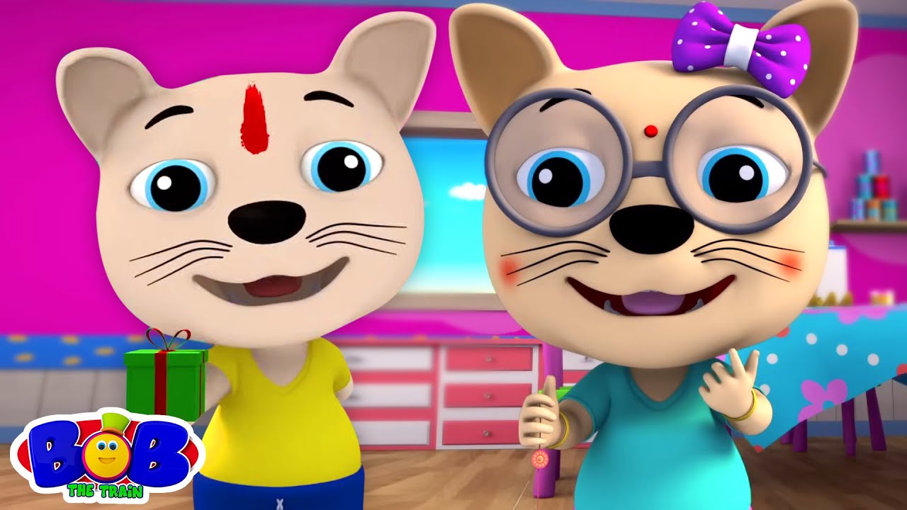 Raksha Bandhan Song for Kids, रक्षा बंधन गीत, Hindi Rhymes and Cartoon ...