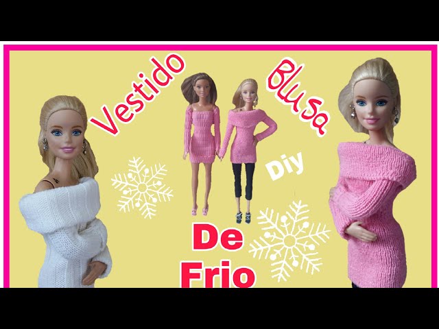 Roupa de Barbie feita com meia -   Roupas para barbie, Roupas,  Moldes para vestuário de bonecas