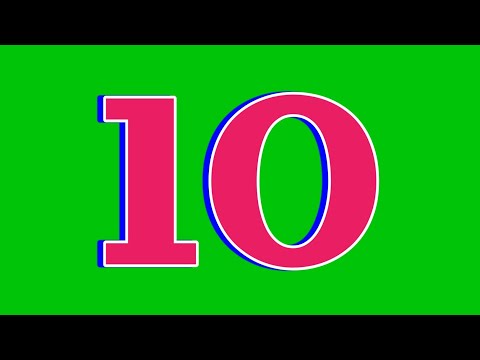 LATEST Copyright Free Green Screen 10 Sec Countdown Timer New Effect