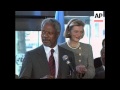 USA - Kofi Annan arrives back in New York