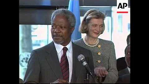 USA - Kofi Annan arrives back in New York
