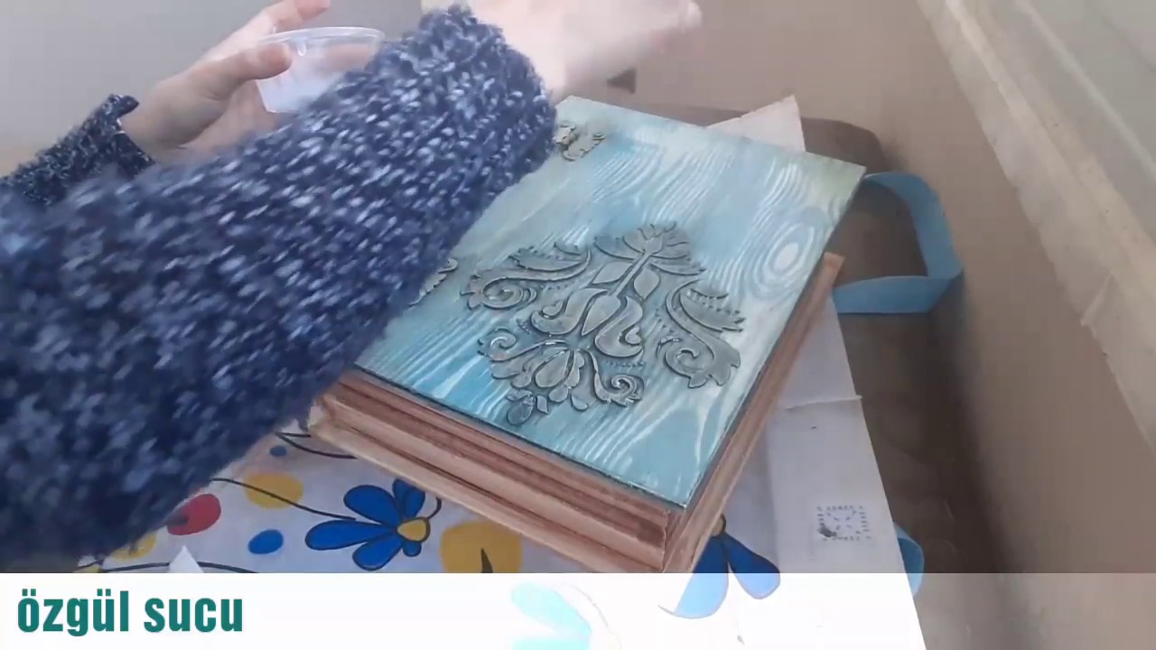 Kitap Kutu Boyama 💚💚Antika Görünümü Verme 👍 ESKİTME