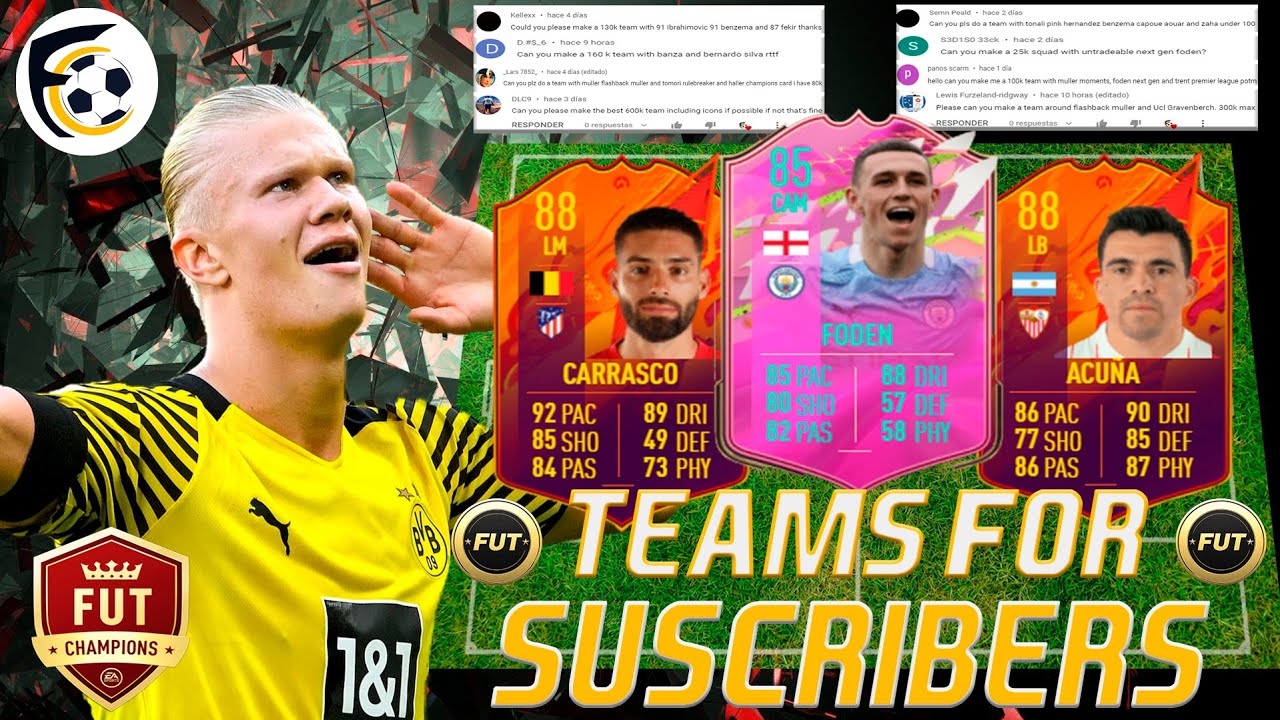 FIFA 22 BEST TEAMS! FIFA 22 100K 200K 300K 600K 700K SQUAD BUILDER WITH