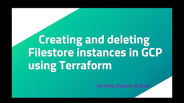 Creating and deleting Filestore instances in GCP using Terraform