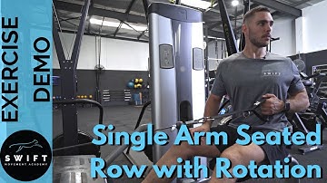 How To Do a Single Arm Seated Row with Rotation