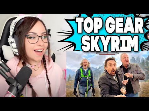 Bunnymon REACTS to Top Gear in Skyrim goes wrong